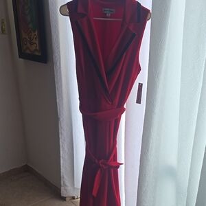 Red Sleeveless Dress New